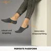 Füßlinge kurze Socken Herren Damen Baumwolle - 70103T Grau Produktbild-Vorschau 6