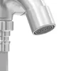A close-up shot of a stainless steel faucet spout. Podgląd zdjęcia produktu