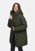 Marikoo Damen Steppmantel Wintermantel Teddyfell gefüttert Produktbild-Vorschau 4