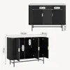 Dressoir 'Olvehok', 110 x 40 x 77 cm, met 3 deuren en 4 Productafbeelding-voorbeeld 3