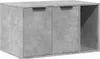 A concrete-effect cabinet with two doors and an open shelf. Produktbild-Vorschau