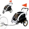 PawHut 2-in-1 Hundeanhänger für Fahrrad Hundebuggy für Produktbild-Vorschau 1