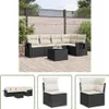 The Living Store 6-tlg. Garten-Sofagarnitur mit Kissen Produktbild-Vorschau 1