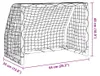 vidaXL Fußballtore für Kinder 2 Stk. mit Ball Weiß 64x35x48 Produktbild-Vorschau 8