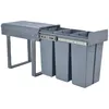 MinteLiv Einbaumülleimer 3x10L Mülltrennsystem Ausziehbar, Produktbild-Vorschau 2