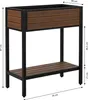 Dehner Hochbeet Houston, schmales Balkonhochbeet, 87 x 76 x Produktbild-Vorschau 3