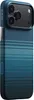 A close-up, angled view of a blue iPhone case with a textured pattern. Podgląd zdjęcia produktu