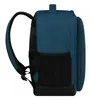 Side view of a blue and black backpack. Produktbild-Vorschau