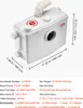 VEVOR Pompe à eaux usées 1200W, débit 180 l/min, hauteur de Voir les images du produit 7