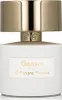A close-up studio shot of a white perfume bottle with a gold cap. Produktbild-Vorschau