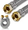 Edelstahl Trinkwasser Panzerschlauch 1/2 - 3/4 Zoll DN13 Produktbild-Vorschau 1