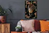 MuchoWow® MuchoWow® Gerahmtes Poster Pferd - Blumen - Produktbild-Vorschau 2