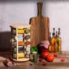 Stojak na przyprawy - Przyprawnik, okrągły, drewniany Podgląd zdjęcia produktu 3
