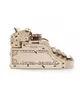 A wooden model of a vintage typewriter is shown from the side against a white background. Podgląd zdjęcia produktu