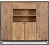 Highboard Nartan 145x40x136cm Sheeshamholz Natur Produktbild-Vorschau 2