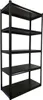 Metallregal 183 x 90 x 45 cm SCHWARZ Merkury Light Produktbild-Vorschau 4