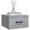 The Living Store Wand-Nachttische 2 Stk. Grau Sonoma Produktbild-Vorschau 4