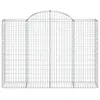 Gabionen mit Hochbogen 15Stk. 200x50x140/160cm Verzinktes Produktbild-Vorschau 4