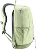 Side view of a light green backpack against a white background. Voir les images du produit