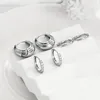 Kolczyki FUNEIA komplet srebrny 925/14K pozłacane damskie Podgląd zdjęcia produktu 8