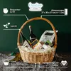 Creative Home Naturlig Oval Einkaufskorb Weidenkorb Produktbild-Vorschau 3