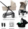 KINDERKRAFT Poussette combinée 3 en 1 Newly Sand beige + Voir les images du produit 14