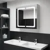 vidaXL LED-Spiegelschrank 80x12,2x68 cm Produktbild-Vorschau 2