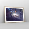 Gerahmtes Poster - Rahmen in heller Eiche - Kosmos Planeten Produktbild-Vorschau 8