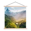 MuchoWow® Textilposter Berge - Pflanzen - Landschaft 40x40 Produktbild-Vorschau 1