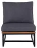 home24 Loungesessel - Polyester / Akazie Massiv - Grau / Produktbild-Vorschau 4