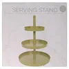 Etagere - Gold - Metall - 3-lagig - 25 x 35 cm - Produktbild-Vorschau 9