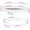Bettgestell mit Schubladen Betongrau 150x200 cm Produktbild-Vorschau 10
