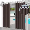 Outdoor Vorhang, Gardine 220 x 155 cm, Braun, Gartenlauben Produktbild-Vorschau 1