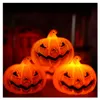 3X Halloween Dekoration Kürbis Tee Licht LED, hängende LED Produktbild-Vorschau 1