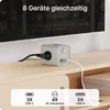 VOOMY 8-in-1 Heim Mehrfachsteckdose mit 20W USB-C – 4-Fach, Produktbild-Vorschau 2