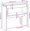 vidaXL Stolik konsola dąb sonoma 80x30x80 cm materiał Podgląd zdjęcia produktu 6