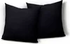 2er Pack Kissenbezug Kissenhülle 40x40 cm schwarz Uni Produktbild-Vorschau 1