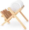 Kinder Küchenzubehör - Holz-Abtropfgestell mit Zubehör, Produktbild-Vorschau 2