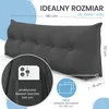 Poduszka pod plecy ELONEO o szerokości 140 cm, poduszka Podgląd zdjęcia produktu 3