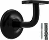 A black metal handrail bracket with mounting hardware. Náhľad obrázku produktu