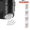 LED Außenleuchte Außenlampe Bewegungsmelder 10W schwarz Produktbild-Vorschau 3