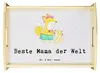 Mr. & Mrs. Panda Deko Tablett Fuchs Beste Mama der Welt - Produktbild-Vorschau 1