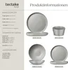 tectake® Una jídelní servis pro 6 osob, stohovatelný Náhled obrázku produktu 5