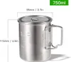 Lixada 750ml Camping-Trinkbecher aus Edelstahl mit Produktbild-Vorschau 9