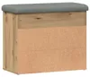 vidaXL Panca per scarpe Artisan oak 62x32x50 cm Materiale a Anteprima dell’immagine prodotto 6