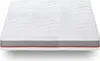A white mattress with a gray side band and a red trim. Anteprima dell’immagine prodotto