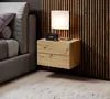 Nachtkommode >Cabo< in Artisan Eiche - 42x28x30cm (BxHxT) Produktbild-Vorschau 3