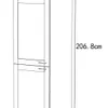 Meuble de cuisine | Dimensions env. H. 207 x W. 60 x D. 57 Voir les images du produit 8