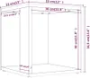 Beistelltisch Grau Sonoma 33x33x34,5 cm Holzwerkstoff Produktbild-Vorschau 7