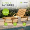 Juskys® 2er Set Sonnenliege SunScape Natur, Akazie Holz mit Produktbild-Vorschau 2